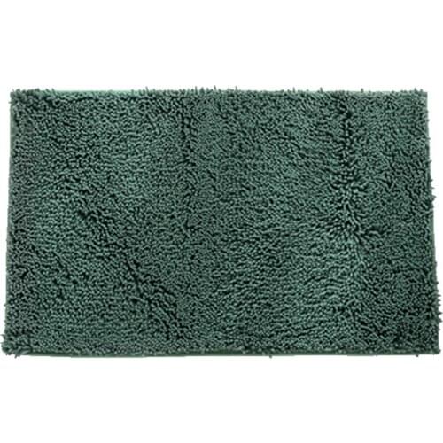Chenille Bathroom Rug Mat Extra Thick Water Absorbent Shaggy Floor Mat Machine Washable for Bathroom Doorway