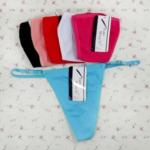 Hot 2014 Selling ladies briefs cotton underweae sexy panties sexy lingerie Womens thong Metal buckle thong Women T pants 87203