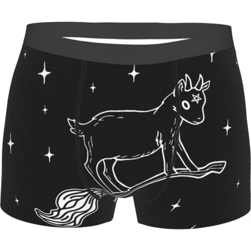 Learning To Ride Baby Goat Goth 1980s Subculture Rock Romance Underpants Breathbale Panties Male Underwear Ventilate
