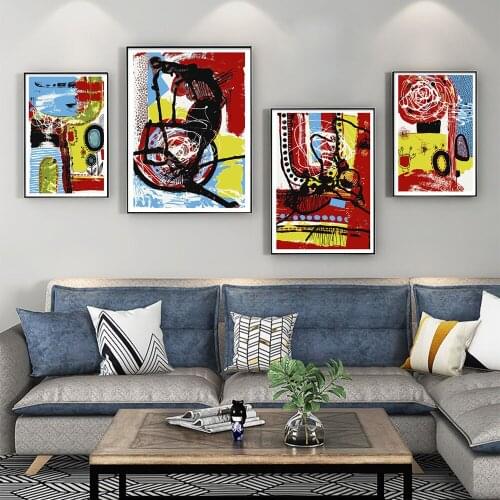 Wall Art Painting Contemporary Art Abstract Painting Poster Printing Living Room Sofa Background Home Decoration Painting