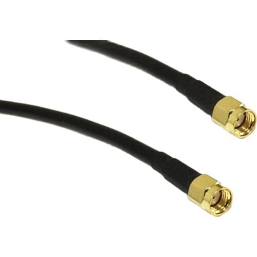 New Reverse RP- SMA Male Plug To RP- SMA Male (female pin) RG58 Coaxial Cable 50CM 20" Adapter wholesale price