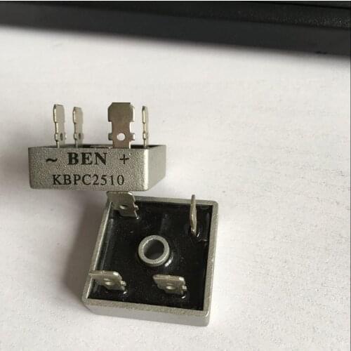 1pcs Single phase rectifier bridge KBPC2510 Metal Case Bridge Rectifier