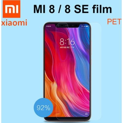 Original Xiaomi Mi 8 Mi8 SE Screen Protector PET Film Shield For Xiaomi Mi 8 Pro SE Protective Film 2H Official MI ( not glass )