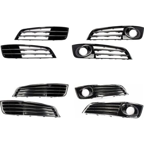 Front Left Right Bumper Foglight ACC Panel Cover Grille Bezel For AUDI A8 A8 Quattro D4 2010 2011 2012 2013 4H0807679D H E 680