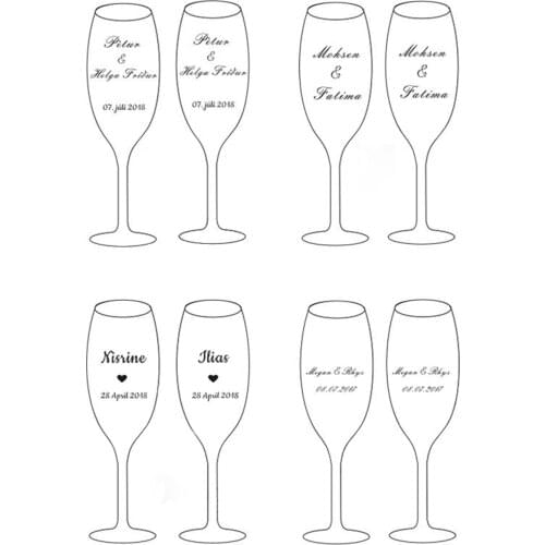 Personalized Packing Service, Blessing or Names all be Laser Engraving on items, best chioce for Wedding Party/Anniversary Party