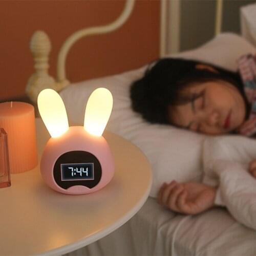 QMJHVX Table Clock LED Intelligence Alarm Clock Digital Snooze Wake Up Light Childrens Alarm Clock Home Decoration radio reveil