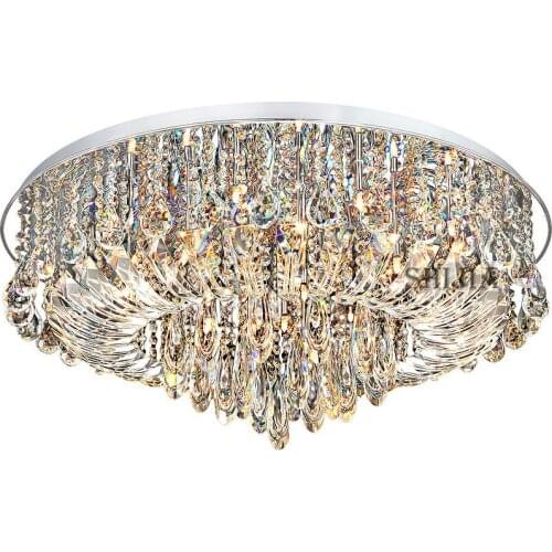 LED Ceiling Light For Living Room Surface Mounted Crystal Abajur Ceiling Lights Crystal Lamp Ceiling AC110V 220V 240V