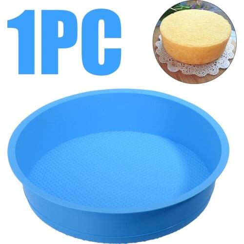 25cm 3D Silicone Cake Mold Pan Chocolate Chese Cake Base Making Molds Round Bread Pastry Molds DIY Baking Tools Random Color