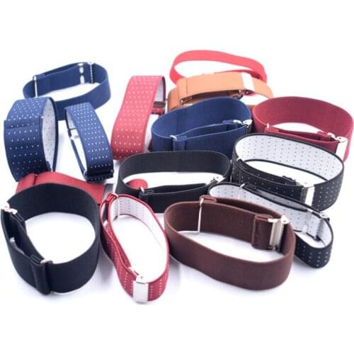 100pairs/lot Sleeve Holder 2.5cm Elastic Arm Band Anti-slip Sleeve Garter Arm Warmer Man Adjustable Armband Wholesale