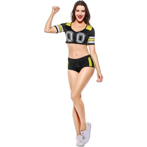 Sexy High School Girl Cheerleader Costume Women Multicolor Football Baby Cheerleading Costume
