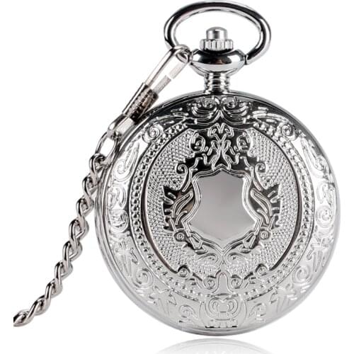 Skeleton Watch Women Mechanical Pocket Watches Alice in Wonderland Silver Shield Hour Steampunk Hand Wind Fashion Pendant Gifts