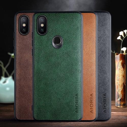 Case for Xiaomi Mi A2 Lite Mi 6X case with Retro business PU leather design,TPU+PU 2in1 material