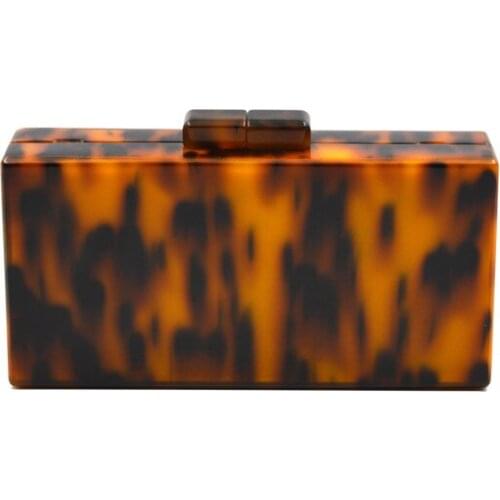 Tortoiseshell Acrylic Shoulder Bag Explosive Crossbody Bag Bridesmaid Clutch Evening Bag