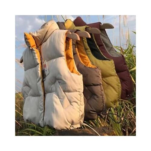 New Winter Unisex Children Hooded Vests Warm Sleeveless Coats Kids Clothes Baby Boys Girls Down Cotton Waistcoats mom and kids