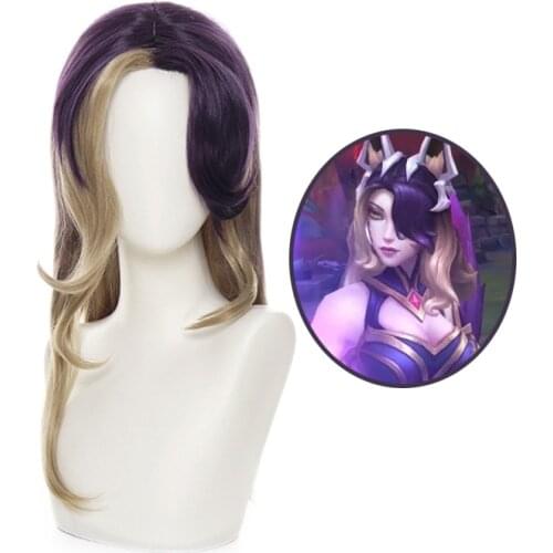 Coven Ahri Long Wig Cosplay Costume Heat Resistant Synthetic Hair Women Carnival Party Wigs