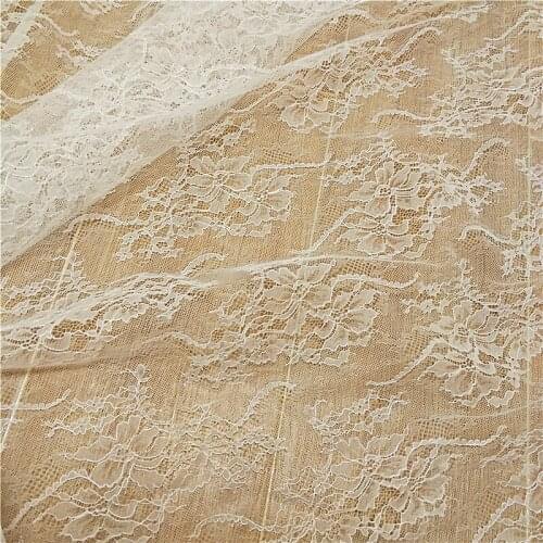 French Lace Bridal Fabric Wedding Dress Childrens Clothing Veil Curtain Gauze Tablecloth DIY Accessories RS3077