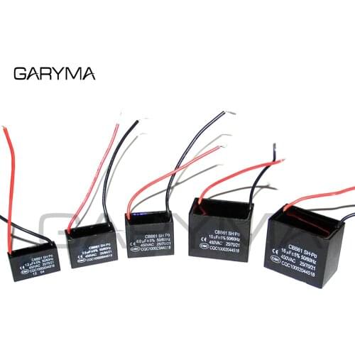 CBB61 450V Fan Start Capacitor 1uF 1.2uF 1.5uF 1.8uF 2.0uF 2.5uF 3.0uF 3.5uF 4.0uF 4.5uF 5.0uF 6.0uF 7.0uF 8.0uF 10uF 16uF 20uF
