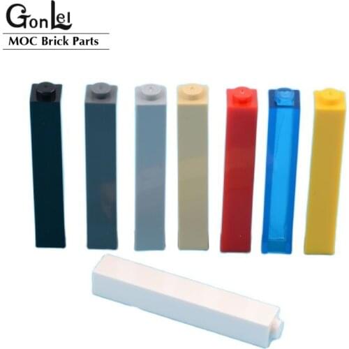 20Pcs/lot 2453 Brick 1x1x5 with Solid Stud Bricks High-Tech Changeover Catch Building Blocks Parts Educational for City Toys