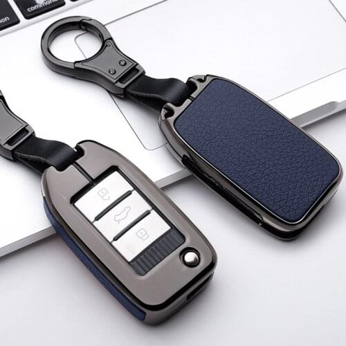 Car Key Cover Case Protection for Roewe RX5 2019 year for MG ZS 3button Case Cover Car Styling Accessories Holder Keychain Ring