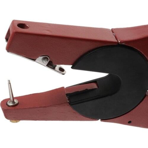 Metal Livestock Cattle Hog Pig Sheep Tagger Ear Tag Plier Forcep Applicator