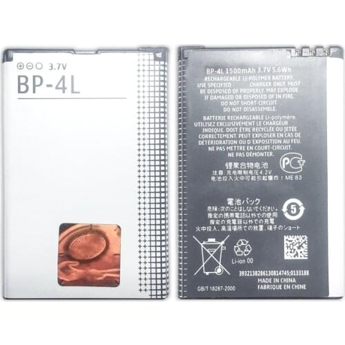 Mobile Phone Battery For Nokia E52 E55 E63 E71 E72 E73 N810 N97 E90 E95 6790 6760 6650 Replacement Battery BP 4L BP-4L 1500mAh