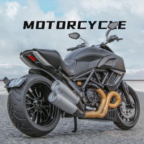 New 1:12 Ducati Streetfighter Racing Motorcycles Model Alloy Simulation Motorcycles Model Sound and Light Collection Kids Gifts