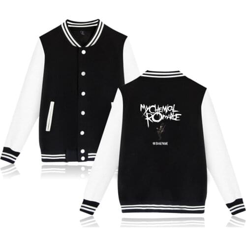 My Chemical Romance Baseball Jackets Bomber Jacket Men Women Sweatshirt Black Parade Punk Emo Rock Casual Hoodies Jacket