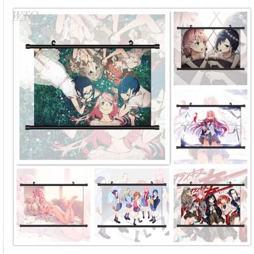 Anime Posters Darling In The FranXX Zero Two Wall Decor Retro Poster Canvas Painting Wall Art Picture Room Decor Home Decor