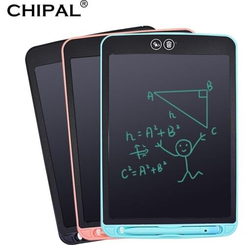 CHIPAL 10" LCD Writing Drawing Tablets Electronic Digital Tablet Graphic Board Handwriting Erasable Pads + Pen for Kid Children
