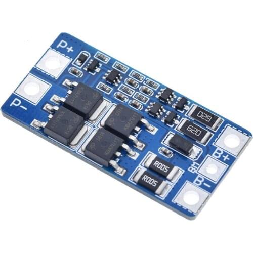 2S 10A 7.4V 18650 lithium battery protection board 8.4V balanced function/overcharged protection