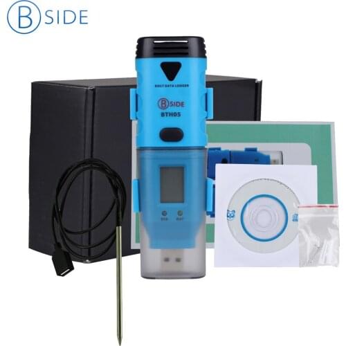 BSIDE BTH05 Portable Mini 3-Channel USB Data Logger Internal External Temperature -40C~125C Humidity tester with retail box