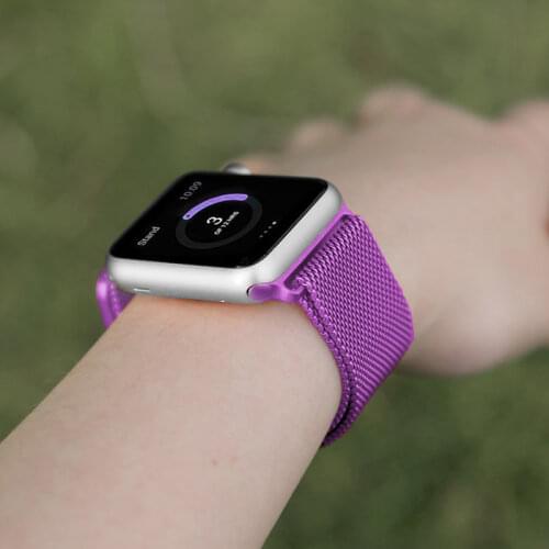 Magnetic loop Strap for Apple watch band 44mm 40mm iWatch 38mm 42mm Stainless steel bracelet correa apple watch serie 5 4 3 se 6