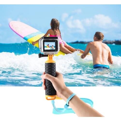 PULUZ Handheld Float Grip Monopod for Gopro Hero 9 8 7 5 Black Xiaomi Yi 4K Sjcam Sj4000 M10 M20 Eken Go Pro 8 Camera Accessory