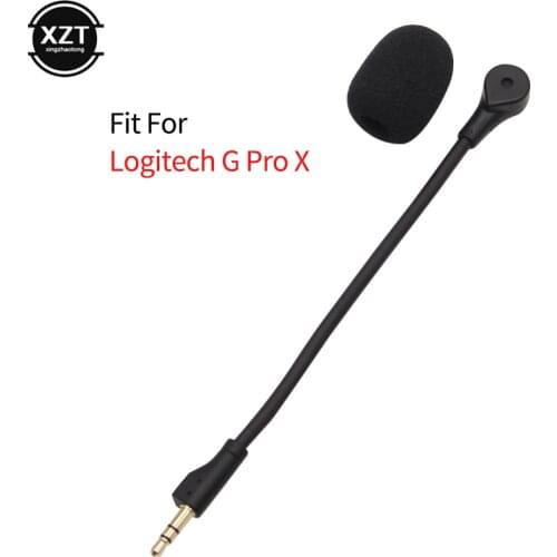Replacement Game Mic Boom 3.5mm Microphone for Logitech G Pro X for Steelseies E-Sports Game Headset Gaming Headphones Mic