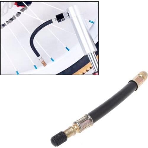 135mm/190mm/225mm Bicycle Pump Valve Extender Extension Tube Rubber durable Inflator Pipe Hose Electronic Cycling MTB Bike Part