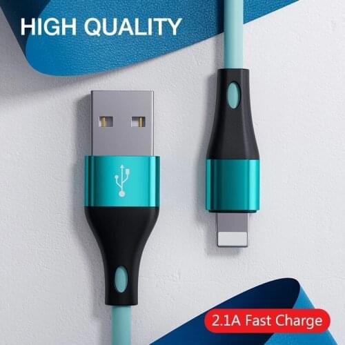Charger For iPhone 12 Pro Max 11 X XR XS 8 7 6 6s 5 iPad Cord for Charging Charger Cable Liquid Silicone Cable For iPhone Cable