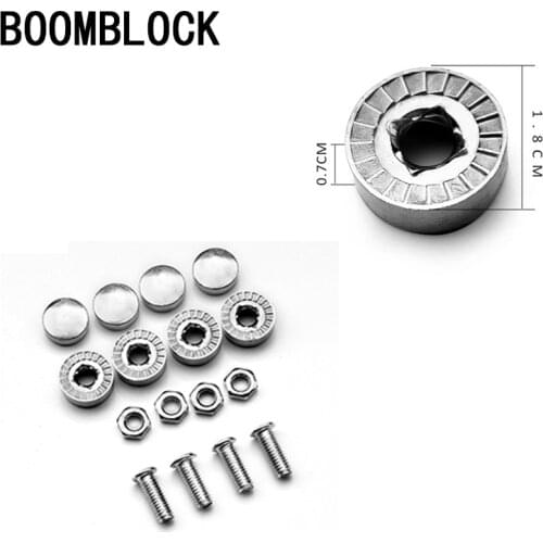 16X Car License Plate Bolts Frame Chrome Screws for Subaru Forester XV Toyota Corolla Avensis RAV4 C-HR Honda Civic Accord CRV