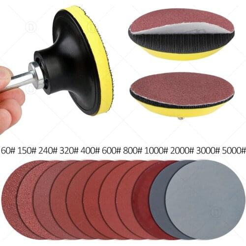 2 3 Inch Sandpaper Assorted Girt 60 To 5000 Sand Paper For Random Orbital Sander Car Polishing Wood Furniture Finishing 10PCS