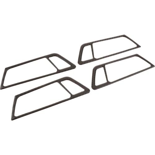 4pcs Carbon Fiber Car Interior Inner Door Handle Decorative Frame Cover for Audi Q5 10-17