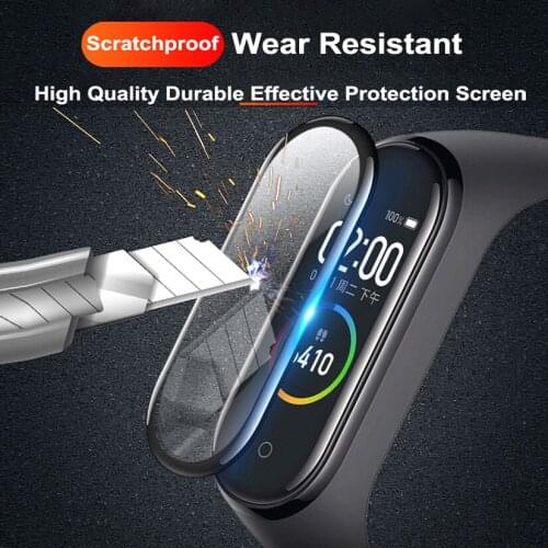 2/3/5pcs ExplosionProof Hydrogel Film For Xiaomi Mi Band 5 4 Watchband Accessories Screen Protector 3D Film Protective Soft Film