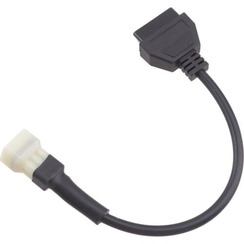 Diagnostic Scanner Cable Wire Plug Connector Adapter Accessories Motorcycle Fit For Kawasaki 6 Pin To OBD2 16 Pin