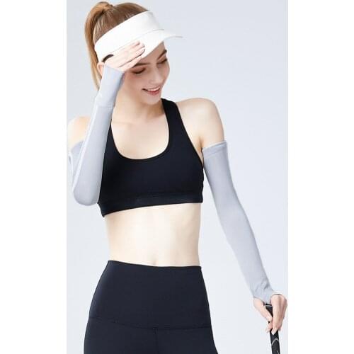 Unisex Long Gloves Sun UV Protection Hand Protect Cover Arm Ice Silk Sunscreen Sleeves Outdoor Arm Warmer Half Finger Sleeves