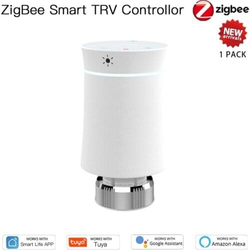 2021 new Tuya ZigBee3.0 Smart Radiator Actuator Programmable Thermostatic Radiator Valve Temperature Controller Work With Alexa