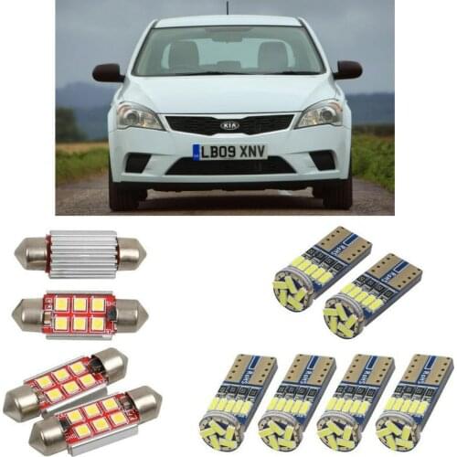 Interior led Car lights For Kia ceed hatchback ed sw ed estate bulbs for cars License Plate Light 6pc