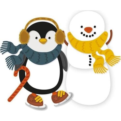 Cute Penguin Scarf Metal Cutting Dies Stencils For DIY Scrapbooking Decorative Embossing Suit Paper Cards Die Cutting Template