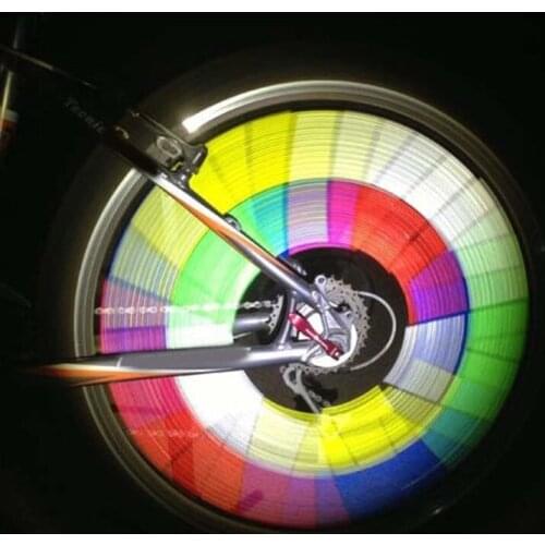 Newly Bike Spoke Reflector 12Pcs Bicycle Wheel Spoke Reflector Reflective Mount Clip Tube Warning Strip Waterproof