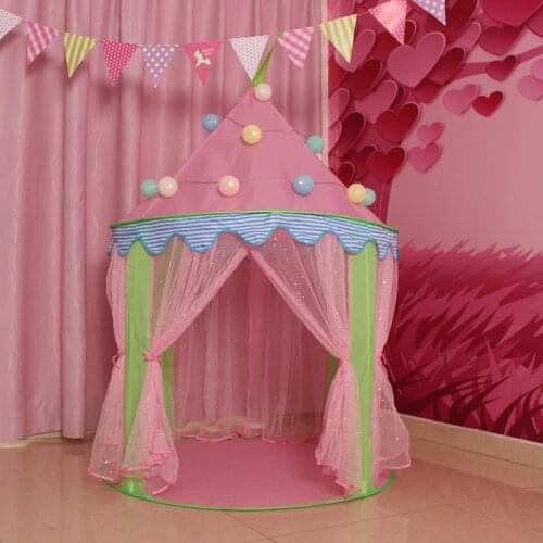 Portable Baby Play Tent Toys Kids Tent Childrens Indoor Outdoor Princess Castle Wigwam Christmas Birthday Gift For Children