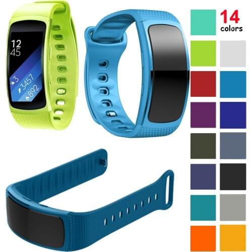 For Samsung Gear Fit 2/Fit 2 SM-R360 belt smart watch with anti-lost luxury silicone strap replacement accessory strap bracelet