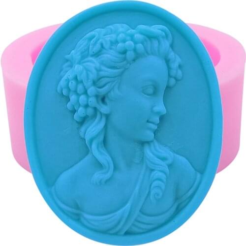 Queen Design Oval Silicone Soap Mold Handmade Silicone Mold for Soap Craft Molds