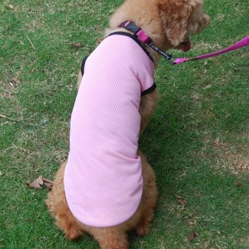 Outdoor Dog Mesh Vest Summer Breathable Pet Dog Clothes Super Wicking Vest Shirt for Cat Puppy Yorkshire French Bulldog Clothing